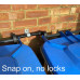 Bin Clamp with integral wall bracket Bin Clamp with integral wall bracket